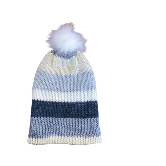 Handmade Knit Winter Stocking Cap Beanie Hat - Picture 4 of 4